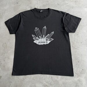 Vintage 90s Black Graphic Tee - XL